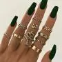 Snake Knuckle Stacking Ring Set Boho Vintage Gold Stackable Midi Finger Rings for Women Teen Girls Snake Knuckle Stacking Ring Set Boho Vintage Gold Stackable Midi Finger Rings for Women Teen Girls