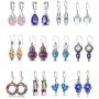 Fashion Earrings for Women Trendy Teen Girls Boho Dangle Earring & Pearl Stud Jewelry Set, Acrylic Drop Rattan Leather Earring for Birthday Party/Valentine/Christmas Gifts