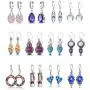 Fashion Earrings for Women Trendy Teen Girls Boho Dangle Earring & Pearl Stud Jewelry Set, Acrylic Drop Rattan Leather Earring for Birthday Party/Valentine/Christmas Gifts