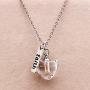Dainty Christian Religious Mustard Seed Faith Pendant Necklace, Stainless Steel, Heart Shape Openable Bottle Case Y756-6