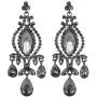 EVER FAITH Austrian Crystal Vintage Style Teardrop Dangle Chandelier Earrings