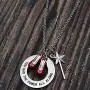 Beeshion Wizard of Oz Necklace Stainless Steel Charm with Ruby Red Slippers Pendant Necklace Inspirational Gift for Her Beeshion Wizard of Oz Necklace Stainless Steel Charm with Ruby Red Slippers Pendant Necklace Inspirational Gift for Her