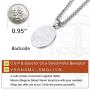 ChainsPro St. Benedict Necklace for Men, Catholic Medallion Pendant with Chain, Prayer Jewelry Gift, 18K Gold Plated/Stainless Steel (Send Gift Box)