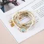 boho evil eye bracelet for women, Charms Bohemian Multilayer Stretch Stackable hamsa ojo beads bracelets , energy dainty beaded big evil eye protection bracelet for girl boho evil eye bracelet for women, Charms Bohemian Multilayer Stretch Stackable hamsa ojo beads bracelets , energy dainty beaded big evil eye protection bracelet for girl
