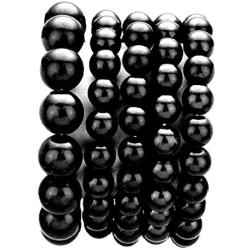Uniklook Women Chic Urban Stack Arm Party Mixed Layered Bangle Simulated-Stone Beads Bracelet Jewelry
