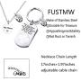 FUSTMW Firefighter Gift Keychain Necklace Matching Set Fireman Jewelry Gift for Firefighter Wife, Girlfriend, Mom, Daughter May God Protect You from Harm
