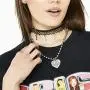 TAGOMEI Igirl Heart Stainless Steel Pendant Necklace Cute Punk Hiphop Heart Choker Retro Necklace