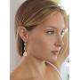 Mariell Dramatic Micro-Pave CZ Dangle Bridal Wedding Earrings with Genuine 14K Gold Plating