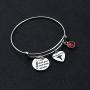 UJIMS Phlebotomist Bracelet with Caduceus Charm Medical Hematologist Gift I Will Stab You and Stab People Phlebotomy Technician Jewelry