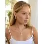 Mariell Rose Gold CZ Pear Shaped Necklace and Earrings Set - Wedding Jewelry for Brides & Bridesmaids