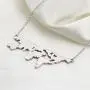 WUSUANED Stainless Steel World Map Necklace World Continents Jewelry Travel Gift for Women Men