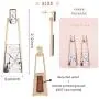 BONALUNA Bohemian Wood And Marble Effect Oblong Shaped Drop Statement Earrings BONALUNA Bohemian Wood And Marble Effect Oblong Shaped Drop Statement Earrings