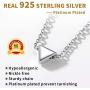 ChicSilver Customizable Tiny Hear/Star/Moon/Dot/Triangle Pendant Necklace,925 Sterling Silver Dainty Personalized Heart Choker Necklace Gift for Women, Silver/Gold/Rose Gold(with Gift Box)