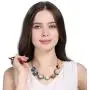 7 Planet Necklace,Solar System Handmade Charm Necklace with double-sided glass crystal ball for female teachers