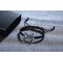 Handmade Braided Rope Satanic Symbol Sigil of Lucifer Charm Bracelets Seal of Satan Jewelry