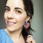 Statement Drop Earrings - Bohemian Beaded Big Heart Dangle Earrings Gift for Women