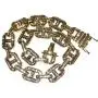 BLINGFACTORY Hip Hop Iced Gold PT 18mm 18'' Thick Crystal Box Lock Marina Choker Chain Necklace BLINGFACTORY Hip Hop Iced Gold PT 18mm 18'' Thick Crystal Box Lock Marina Choker Chain Necklace