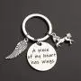 POTIY Horse Memory Gift in Memory of Horse Jewelry A Piece of My Heart Has Wings Pet Pony Mourning Loss Keychain Sympathy Gift Horse Memory Keepsake