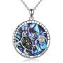 Sea Turtle Necklace Mothers Day Gifts for Mother from Daughter Sterling Silver Mother Daughter Son Abalone Turtle Necklace Jewelry for Women Mom Daughter Wife