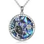 Sea Turtle Necklace Mothers Day Gifts for Mother from Daughter Sterling Silver Mother Daughter Son Abalone Turtle Necklace Jewelry for Women Mom Daughter Wife