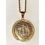 God Allah Men Women 14k Gold Finish Pendant Stainless Steel Real 3 mm Rope Chain Necklace, Mens Jewelry, Iced Pendant, Rope Necklace Prime Delivery God Allah Men Women 14k Gold Finish Pendant Stainless Steel Real 3 mm Rope Chain Necklace, Mens Jewelry, Iced Pendant, Rope Necklace Prime Delivery
