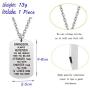 AGR8T Grandson Pendant Necklace Birthday Dog Tag Gifts for Men Boy You are Braver Stronger Smarter Than You Think