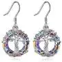 TOUPOP Tree of Life Earrings 925 Sterling Silver Drop Dangle Earrings with Circle Crystal Jewelry Gifts for Women Girls Mom Grandmother Birthday Mothers Day TOUPOP Tree of Life Earrings 925 Sterling Silver Drop Dangle Earrings with Circle Crystal Jewelry Gifts for Women Girls Mom Grandmother Birthday Mothers Day