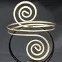 RechicGu Victorian Filigree Swirl Gypsy Boho Armband Upper Arm Cuff Armlet Belly Dance with Gift Box RechicGu Victorian Filigree Swirl Gypsy Boho Armband Upper Arm Cuff Armlet Belly Dance with Gift Box