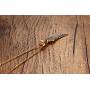 HUANIAN Stainless Steel Gold Plated Eagle Feather Wing Pendant Necklace for Men- with 19'' Chain