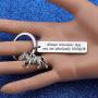 WUSUANED Inspirational Gift Always Remember That You are Absolutely Unique Zebra Keychain Inspirational Jewelry Gift for Zebra Lover
