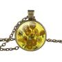 FM FM42 Sunflowers by Vincent Van Gogh Round Pendant Necklace (4 Styles)