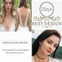 Olbye Rhinestone Crystal Back Necklace Gold Back Drop Necklace Bridal Body Chain Necklace Jewelry for Women and Girls