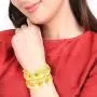 Efulgenz Indian Style Bollywood Antique Traditional 14 K Gold Plated Wedding Bridal Bracelet Hinge Open Bangle Set Jewelry Efulgenz Indian Style Bollywood Antique Traditional 14 K Gold Plated Wedding Bridal Bracelet Hinge Open Bangle Set Jewelry