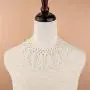 Fuqimanman2020 Pearl Beaded False Collar Choker Necklace Hand Woven Trendy Tassel Necklace Dainty Faux Pearl Necklace for Women Girls Jewelry