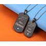 SunnyHouse Jewelry His & Hers Matching Set Titanium Stainless Steel His Angel Her Demon Couple Pendant Necklace in a Gift Box
