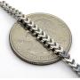 Orostar Sterling Silver 3MM Franco Square Box Link Chain Necklace, 16-30 Inch