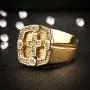 AsAlways Mens Retro Vintage Crusade Cross Biker Religious 18K Gold Plated Stainless Steel Cubic Zirconia CZ Cross Paladin Ring Size 7-13 AsAlways Mens Retro Vintage Crusade Cross Biker Religious 18K Gold Plated Stainless Steel Cubic Zirconia CZ Cross Paladin Ring Size 7-13