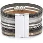 FANCY SHINY Tree of Life Leather Wrap Bracelet Inspirational Cuff Bangles Boho Pearl Bracelets with Magnetic Clasp Unique Jewelry Gifts for Women Teen Girls FANCY SHINY Tree of Life Leather Wrap Bracelet Inspirational Cuff Bangles Boho Pearl Bracelets with Magnetic Clasp Unique Jewelry Gifts for Women Teen Girls