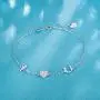 925 Sterling Silver Bracelet 14K Gold Plated Italian Bead Charm Link Chain Diamond Bracelet for Women Teen Girls