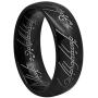 Kingary 8mm The Magic Ring Black Blue Tungsten Carbide Ring Band for Men Women Comfort Fit Size 4 to 16