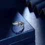 beautlace Two Elephant Adjustable Rings 18K Gold/Silver/Black Gun Plated Cute Double Elephant Animals Open Ring Jewelry for Women and Men KR0033