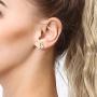 26/24 Paris Assorted Multiple Pack Initial Letter Stainless Steel Stud Earrings for Girls - Simple Chic Alphabet Letter Initial Earring Set for Teens Girls