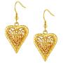 FindChic Vintage Indian Earrings for Women Ethnic Antique Carving Hollow Out Patterned Heart/Chili/Waterdrop/Moon Dangle Earrings for Girls, with Jewelry Box