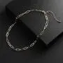 Tewiky 14k Gold Plated/Silver Paperclip Link Chain Choker Necklace Simple Dainty Jewelry for Women Girls Tewiky 14k Gold Plated/Silver Paperclip Link Chain Choker Necklace Simple Dainty Jewelry for Women Girls