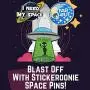 Stickeroonie Enamel Pin Set - I Need My Space Enamel Pin and Cute Astro Cat Astronaut Galaxy Planet Lapel Pin 1.2 Inches Enamel Pins Set Cute Backpack Lapel Pins Hat Pins Clothing Pins Cute Jewelry Stickeroonie Enamel Pin Set - I Need My Space Enamel Pin and Cute Astro Cat Astronaut Galaxy Planet Lapel Pin 1.2 Inches Enamel Pins Set Cute Backpack Lapel Pins Hat Pins Clothing Pins Cute Jewelry