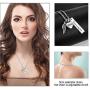 Dletay Urn Necklace for Ashes Cremation Jewelry for Ashes Memorial Ashes Keepsakes Jewelry-Forever in My Heart