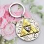 The Legend of Zelda Pendant Necklace Zelda Triforce Keychain Legend of Zelda Jewelry Gifts for Zelda Lovers (Zelda Keychain)