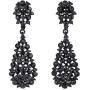 EVER FAITH Womens Austrian Crystal Party Hollow-out Teardrop Dangle Earrings