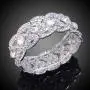 EVER FAITH Austrian Crystal Wedding Art Deco Elastic Stretch Bracelet Clear EVER FAITH Austrian Crystal Wedding Art Deco Elastic Stretch Bracelet Clear