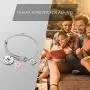 Ohana Bracelet Keychain Ohana Mean Ohana Jewelry with Hibiscus Flower Charm Gift for Women Girls